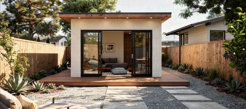 Backyard ADU construction services in Los Angeles